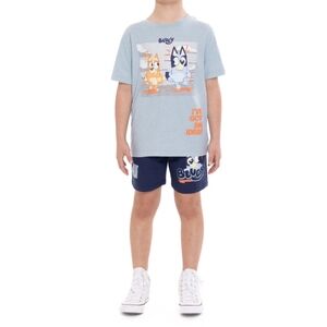 Bluey Boys' Size 7 Short Sleeve Graphic Tee and Shorts Set